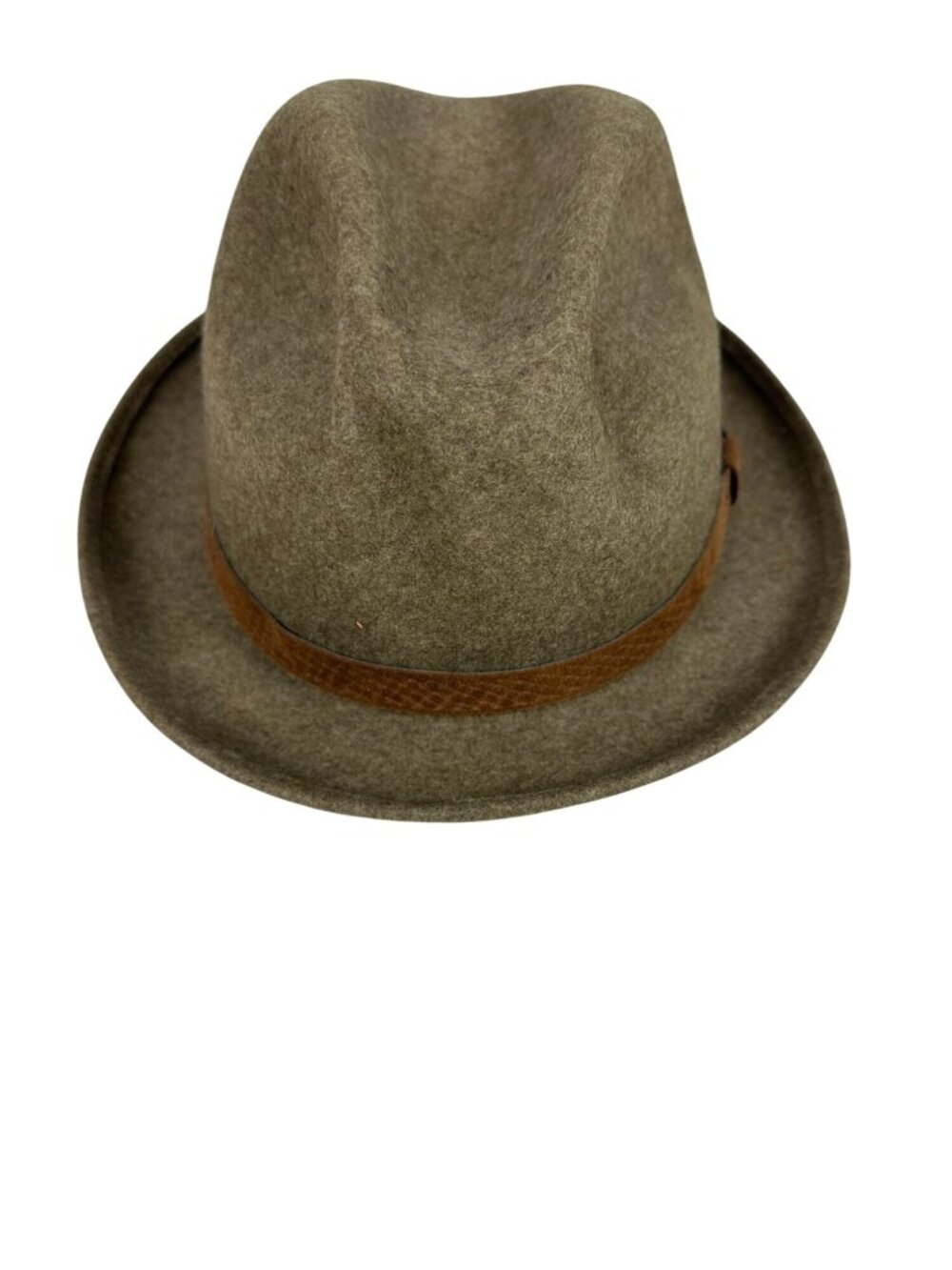 Pendleton 100% Wool Fedora Hat Large Brown Tan Made In USA Vintage Mens